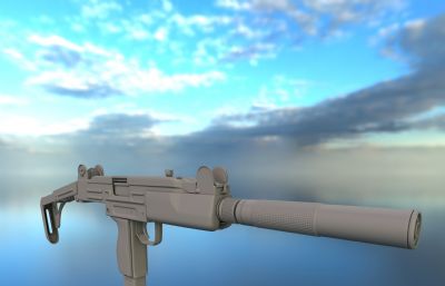 MP5枪械maya模型