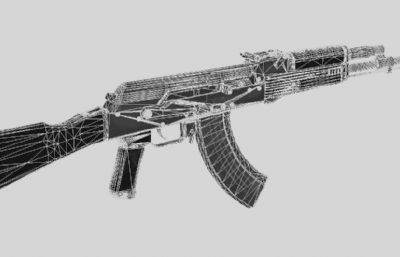 AK-103,AK-步枪免费3D模型