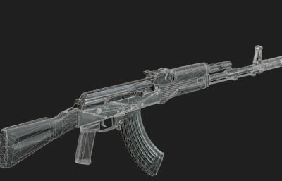 AK-103,AK-步枪免费3D模型