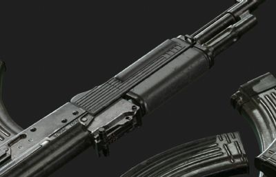 AK-103,AK-步枪免费3D模型