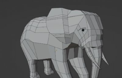 大象blender模型