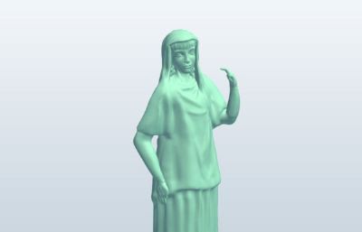 赫斯提亚雕像obj模型