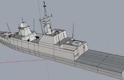 新加坡可畏级护卫舰OBJ模型
