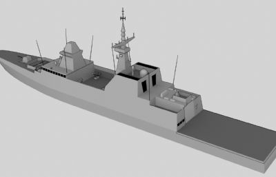 新加坡可畏级护卫舰OBJ模型