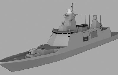 DW-3000护卫舰obj模型