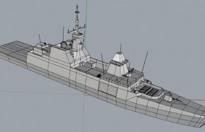 新加坡可畏级护卫舰OBJ模型