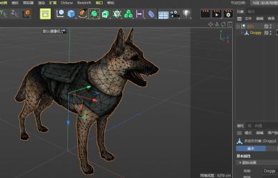 狼狗,猎犬fbx模型