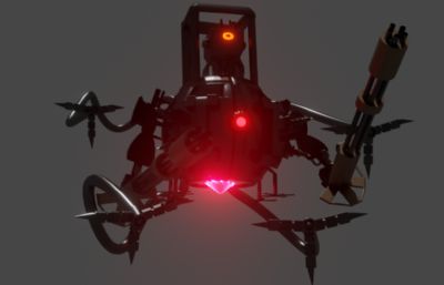 机器人角色blender模型
