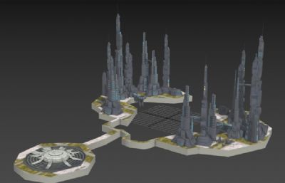 科幻浮动城市,海上城市