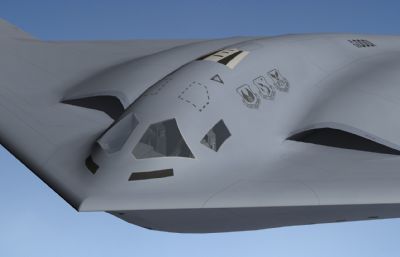 诺斯罗普格鲁曼公司B-21突袭者远程轰炸机(第二个版本 精模)