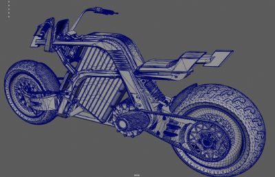科幻概念摩托车