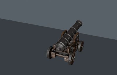 大炮,古代火炮FBX模型
