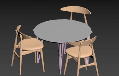 桌椅fbx,obj模型