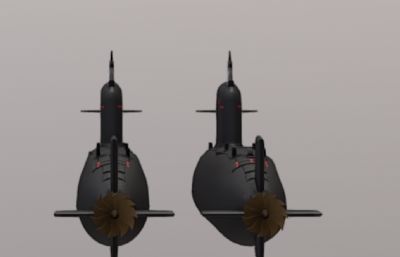 鲉鱼级常规潜艇obj模型