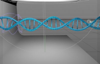 DNA结构C4D模型
