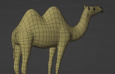 骆驼blender模型