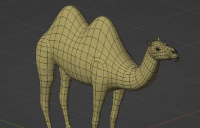 骆驼blender模型