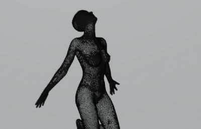 少女雕塑FBX模型