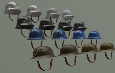 军人钢盔obj模型