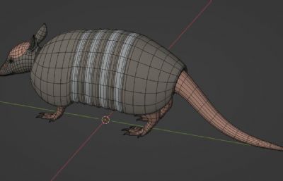 blender穿山甲模型