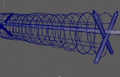 战场铁丝网,铁栅栏,防御设施