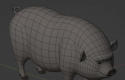 野猪blender模型