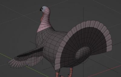 火鸡blender模型