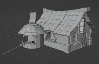 烧窑小屋blender模型,有fbx,obj文件