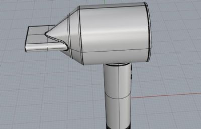 精细戴森吹风机rhino模型