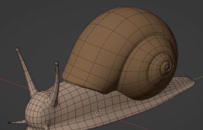 蜗牛blender模型