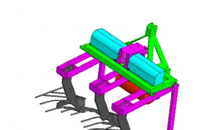 140型两行木薯收获机solidworks模型