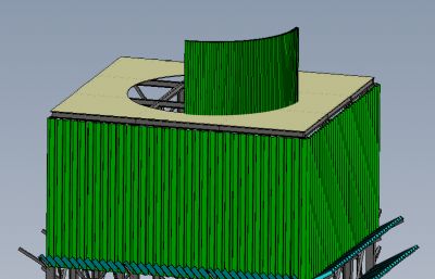 冷却塔solidworks模型