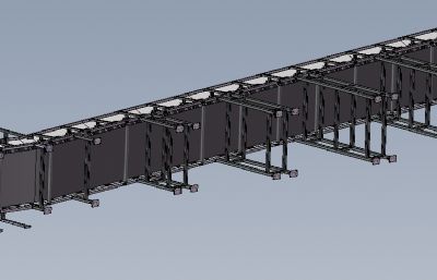 solidworks垃圾站输送机模型