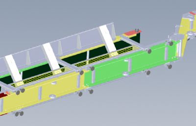 双层输送机solidworks模型