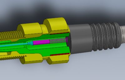 solidworks火花塞结构