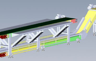 双层输送机solidworks模型