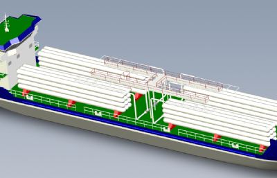 液化天然气船step模型