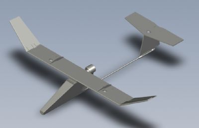 农业测绘用固定翼无人机solidworks模型