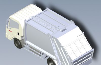 垃圾清理车 环卫车 solidworks