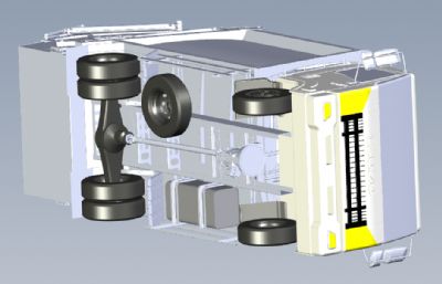 垃圾清理车 环卫车 solidworks