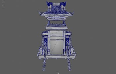 鼓楼游戏建筑/古代钟楼/击鼓报警