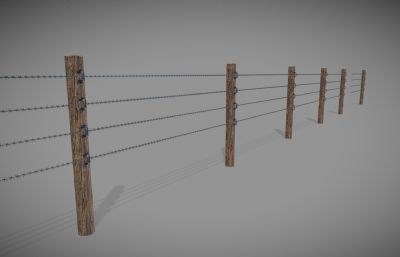 铁丝栏杆,农场木制围栏,铁丝网