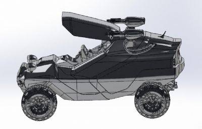 消防侦察车solidworks模型