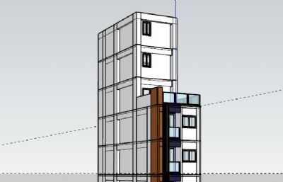 住宅,小高层sketchup模型