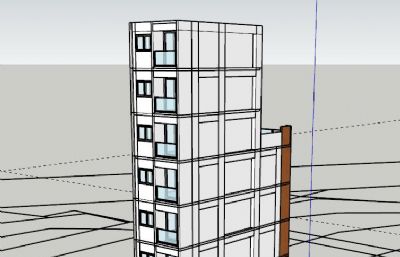 住宅,小高层sketchup模型