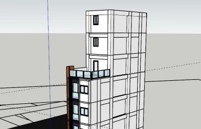 住宅,小高层sketchup模型