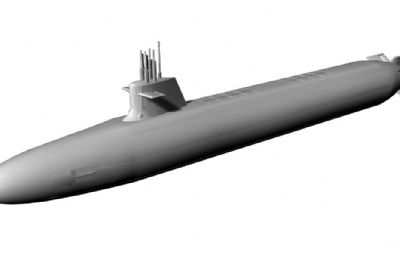 法国SNLE-3G战略核潜艇（精模）