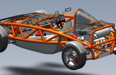 solidworks原子车/钢管车