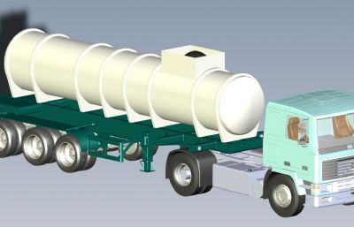 solidworks沃尔沃油罐车