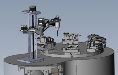 物料的圆柱度自动化检测工作台